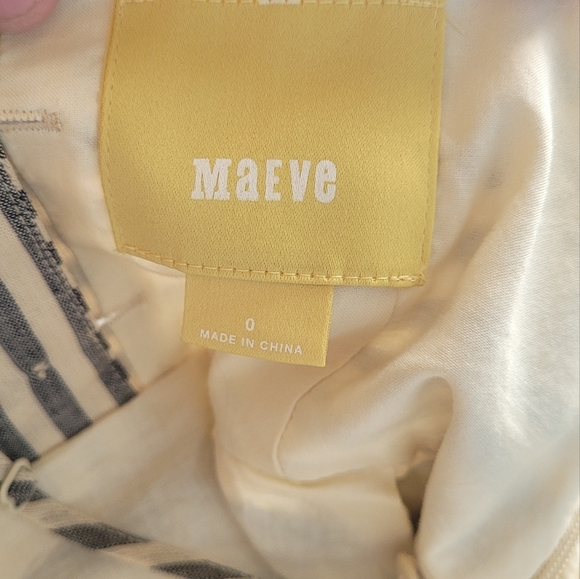 Anthropologie Maeve Changing Strips Dress Sz 0 - Picture 4 of 5